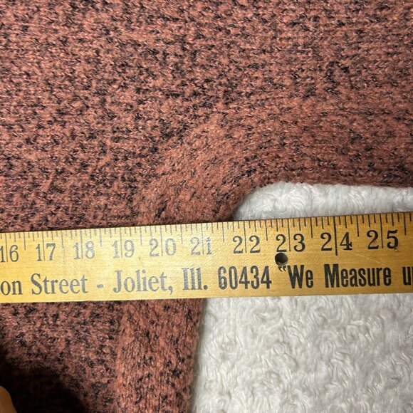 prAna 'Shine On' Hoodie Sweater Large Brown 'Chai Heather' Hooded Fuzzy Scoop - Picture 5 of 6